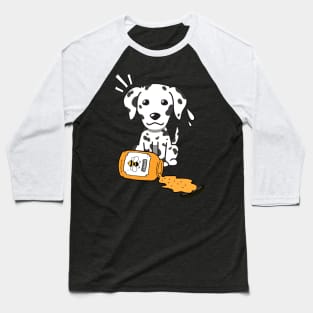 Naughty dalmatian spilled a jar of honey Baseball T-Shirt